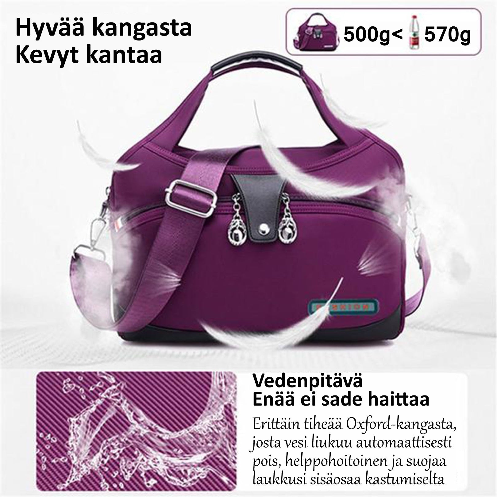 FASHION - Korkealaatuinen laukku varkaudenestolla