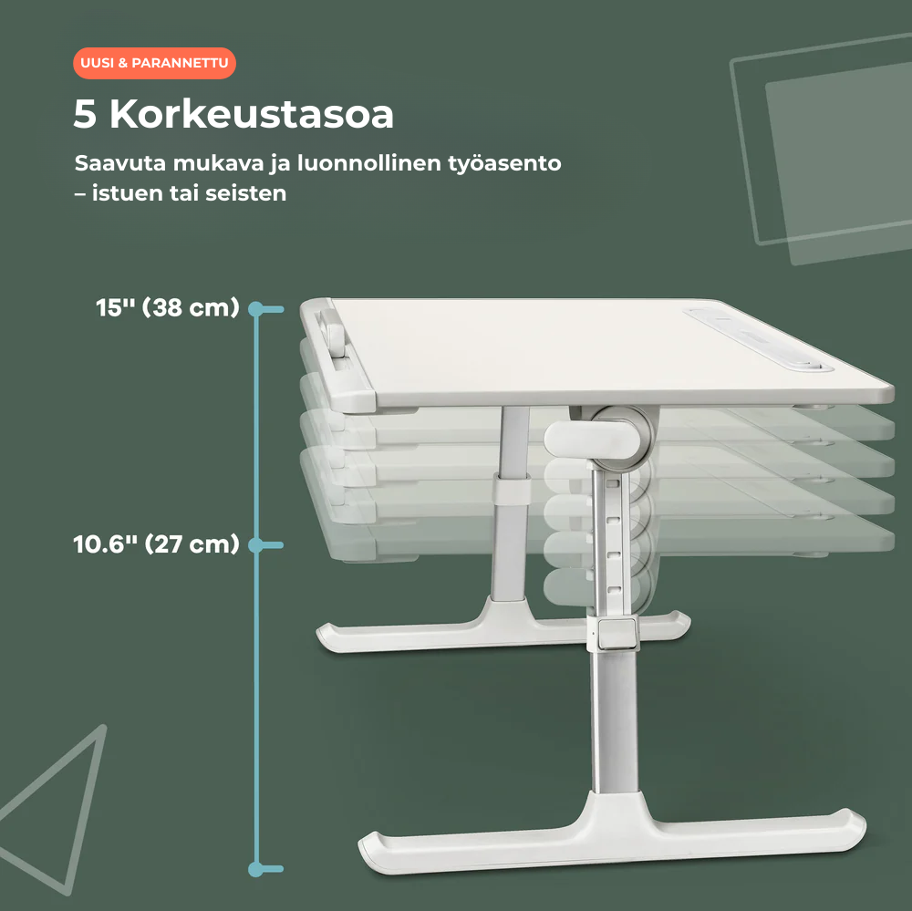 Deskio™ | Korkeussäädettävä työpöytä
