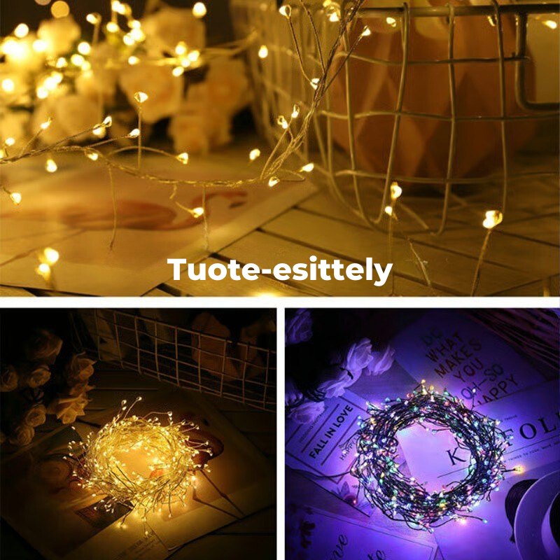 ✨TwinkleGlow Jouluvaloilla – Lämpimät LED-valosarjat kuuseen, ikkunoihin, makuuhuoneeseen ja joulukoristeisiin 🎄