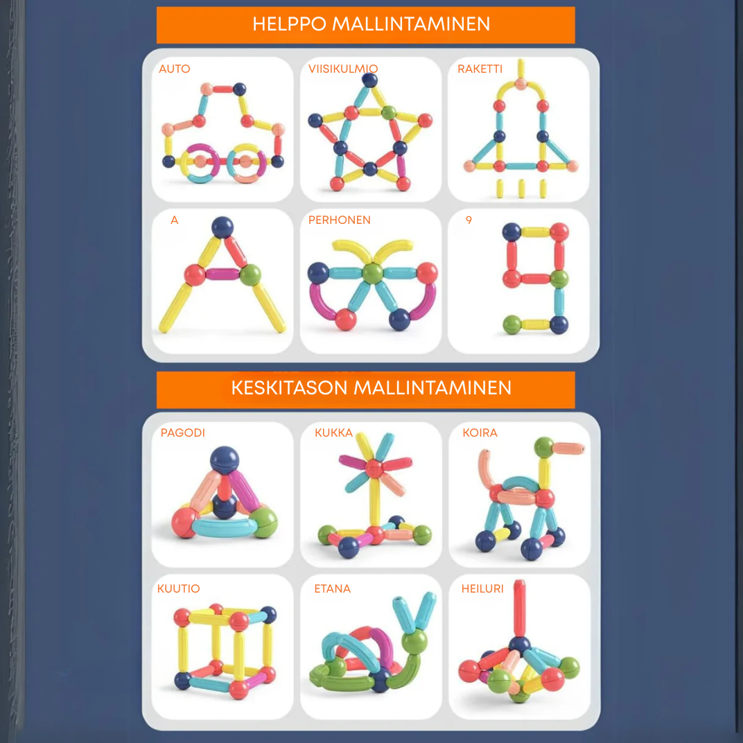 SnapStix™ | Magneettinen rakennuslelu luoville lapsille