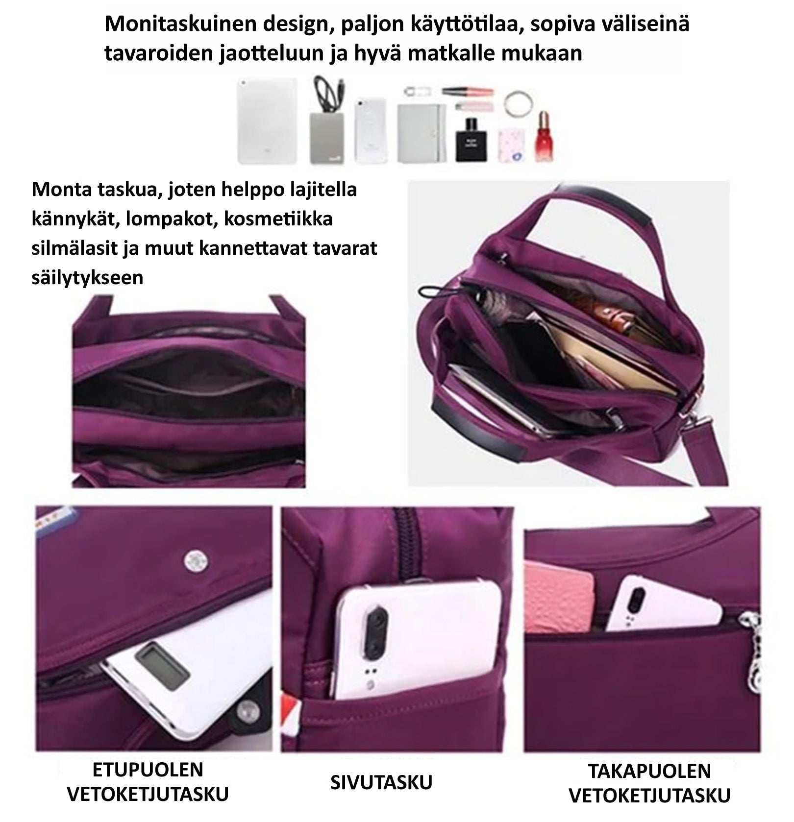 FASHION - Korkealaatuinen laukku varkaudenestolla