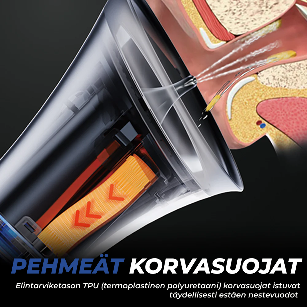 VORTIX sähkökäyttöinen laite korvavahan poistoon