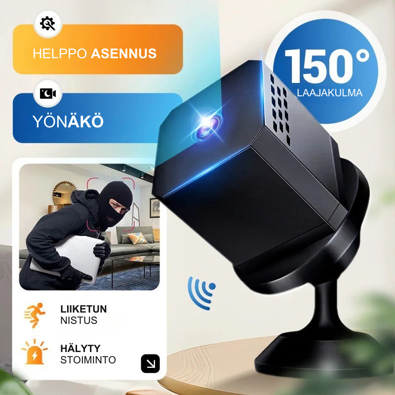 StealthVision™ Mini – Langaton valvonta 24/7 missä tahansa