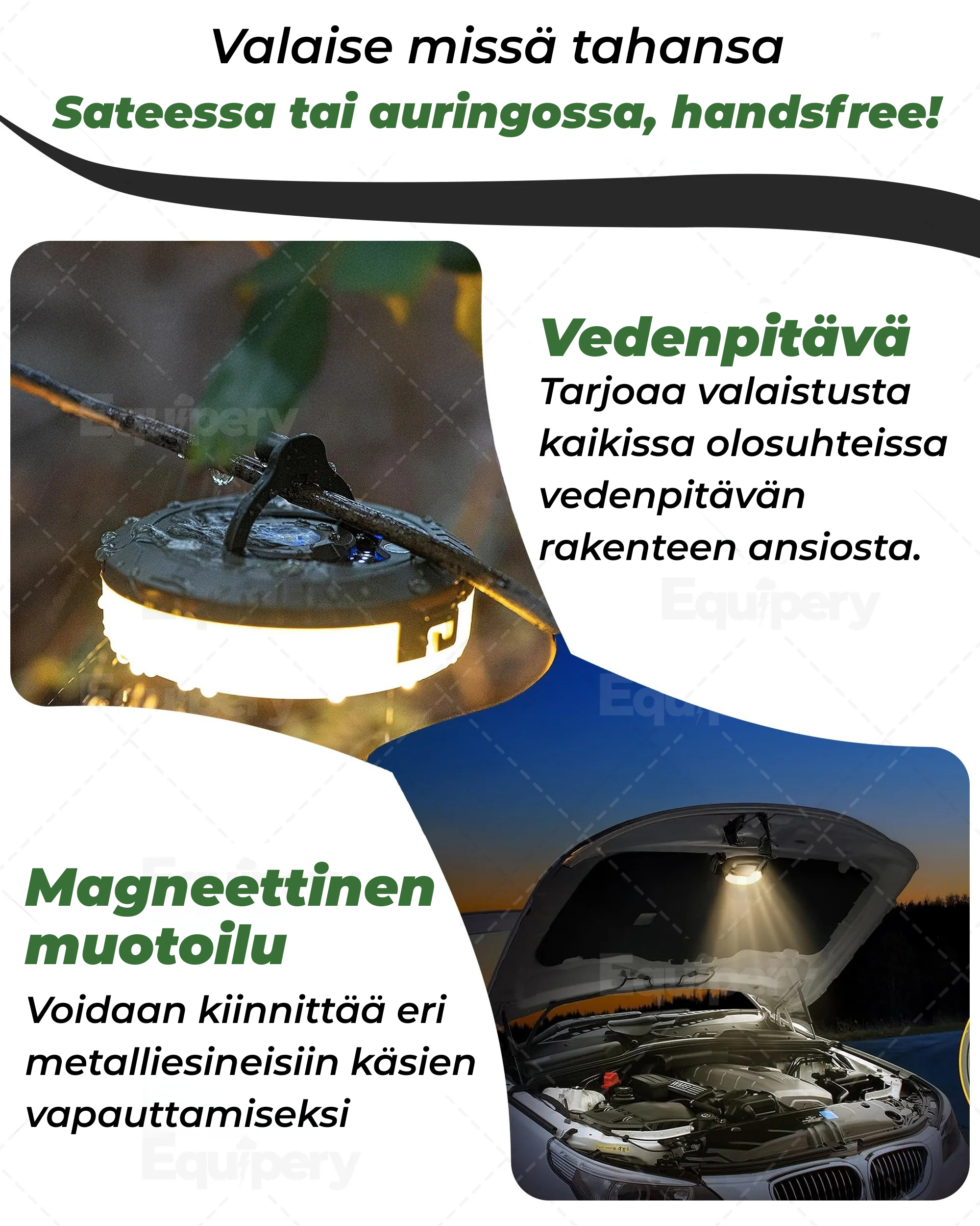 CampGlow™ – Monitoiminen retkeilyvalo, joka muuttaa seikkailusi