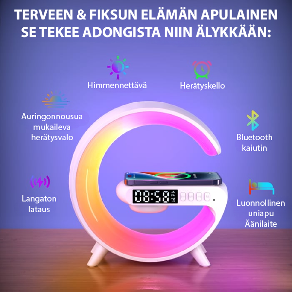 GlowTunes Smart Lamp - Monikäyttöinen Bluetooth-kaiutin