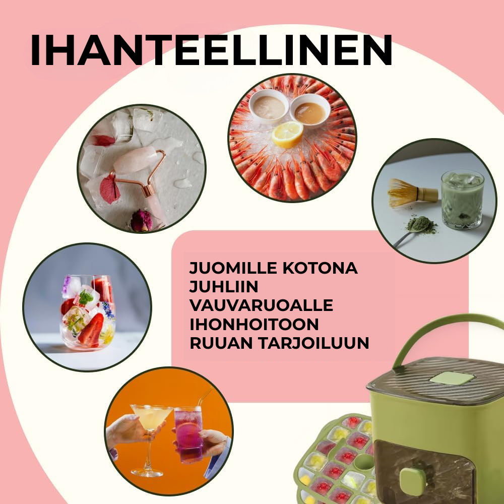 FrostBox™ | Kaksikerroksinen Jääpalamuotti Helppoon Irrotukseen