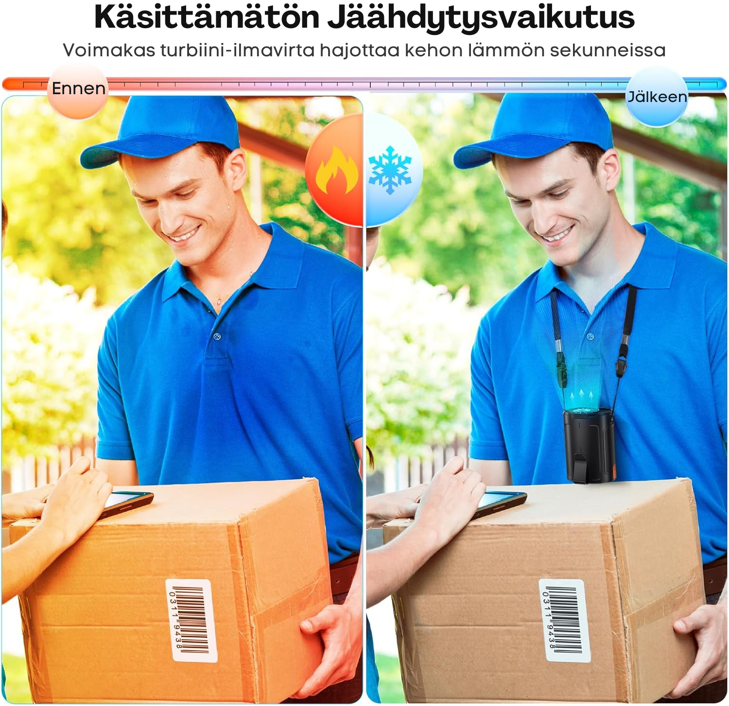 AirvoLite™ | Kannettava Turbo-tuulettaja Henkilökohtaiseen Viilennykseen