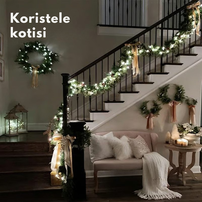 ✨TwinkleGlow Jouluvaloilla – Lämpimät LED-valosarjat kuuseen, ikkunoihin, makuuhuoneeseen ja joulukoristeisiin 🎄