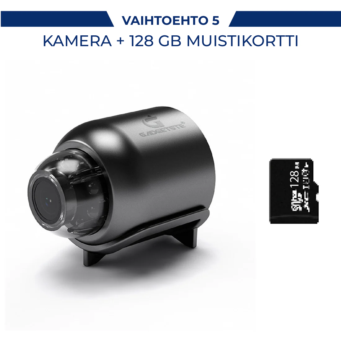 X5 Mini WiFi turvakamera - 1080P, yökuvaus, liiketunnistus