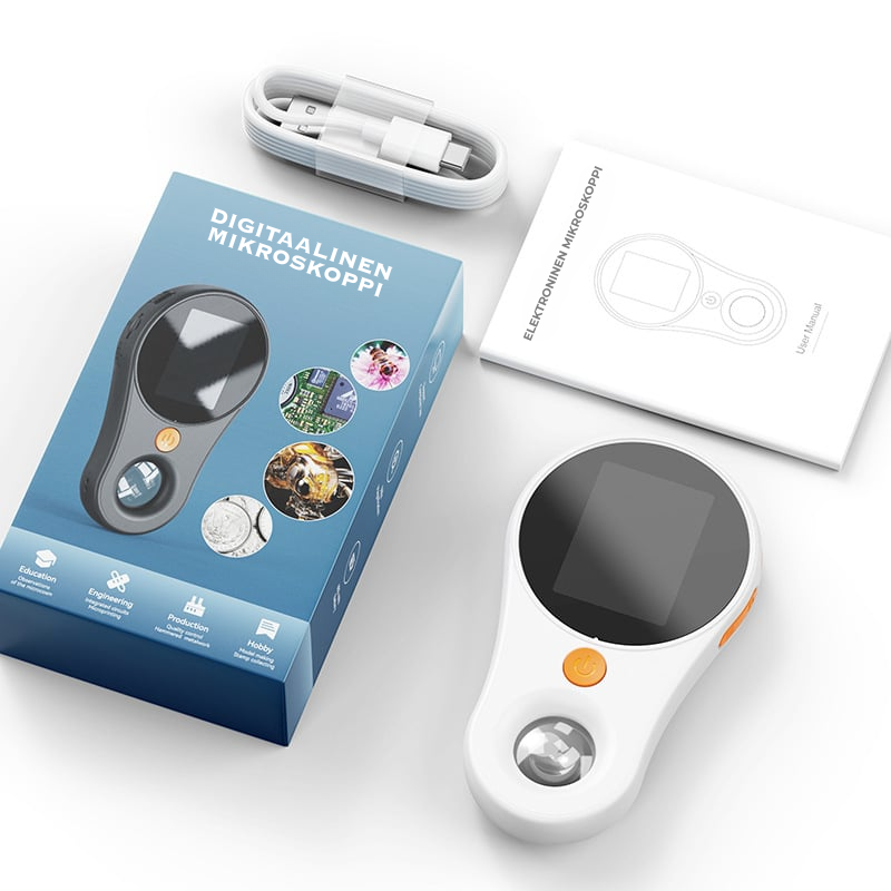 Zoomin™ | Kannettava digitaalinen mikroskooppi LED‑valaistuksella