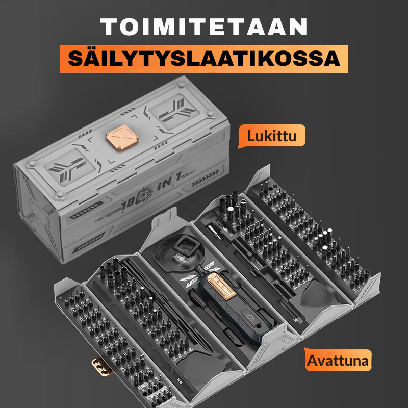 BitBox™ | 180-in-1 Ruuvimeisselisarja