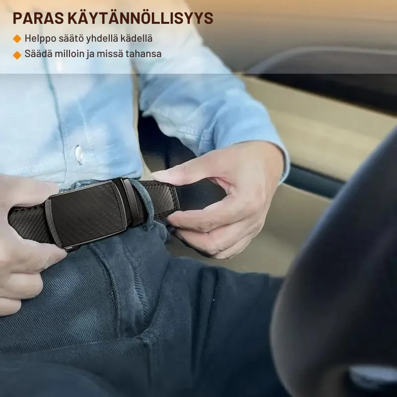 BeltForge™ | Täysnahkainen ratchetvöi säädettävällä soljella