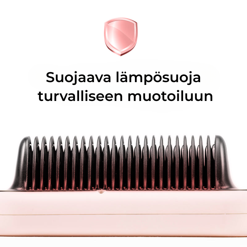 StrandGlow™ | Premium 2-in-1 Suoristuskampa