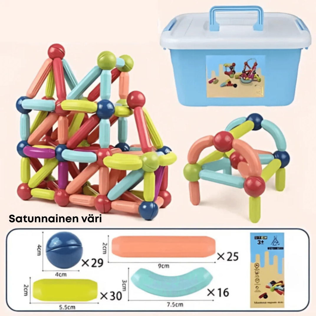 SnapStix™ | Magneettinen rakennuslelu luoville lapsille