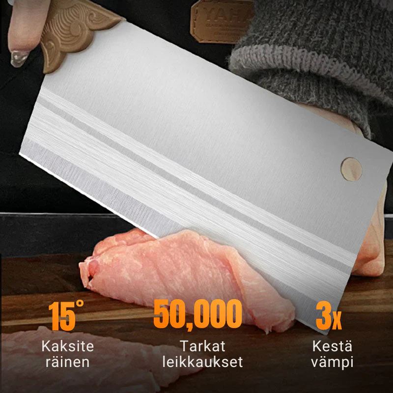 EdgeMaster™ Taottu Keittiöveitsi – Terävä ja Kestävä