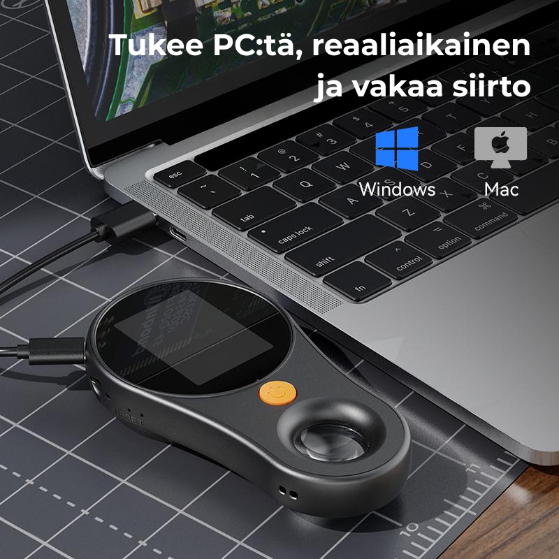 Zoomin™ | Kannettava digitaalinen mikroskooppi LED‑valaistuksella