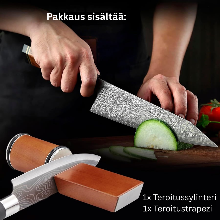 Manuaalinen Veitsenteroitin | 30 Sekunnin Nopea Teroitustyökalu