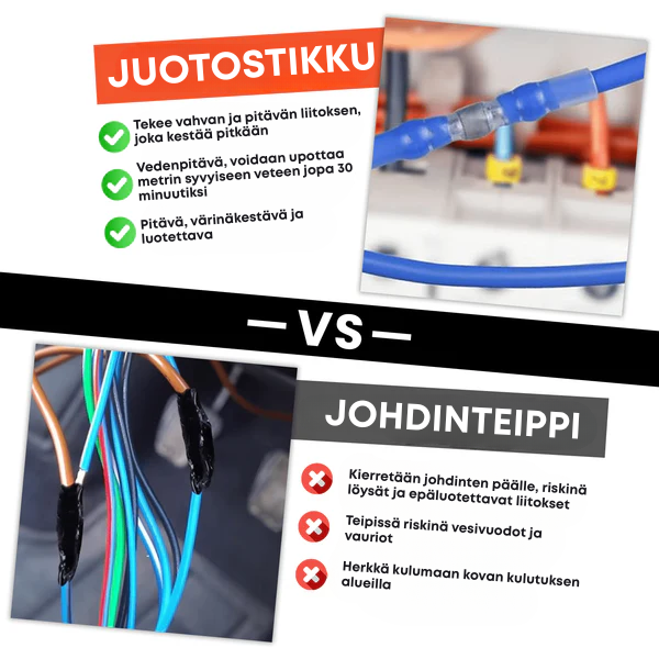 Juotinjohtoliittimien setti