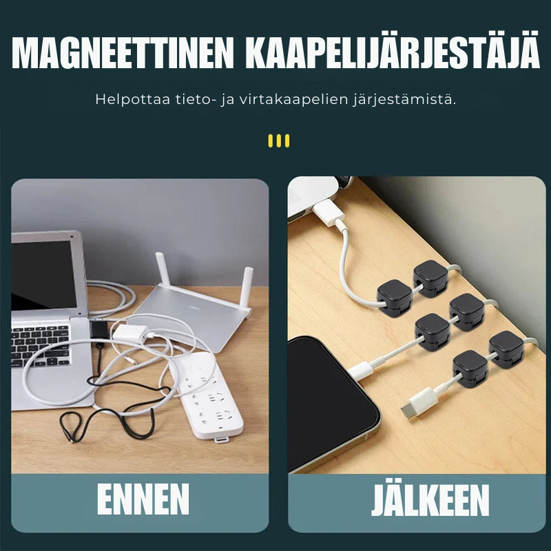 MagClip™ | Magneettinen Kaapeliklipsipidike