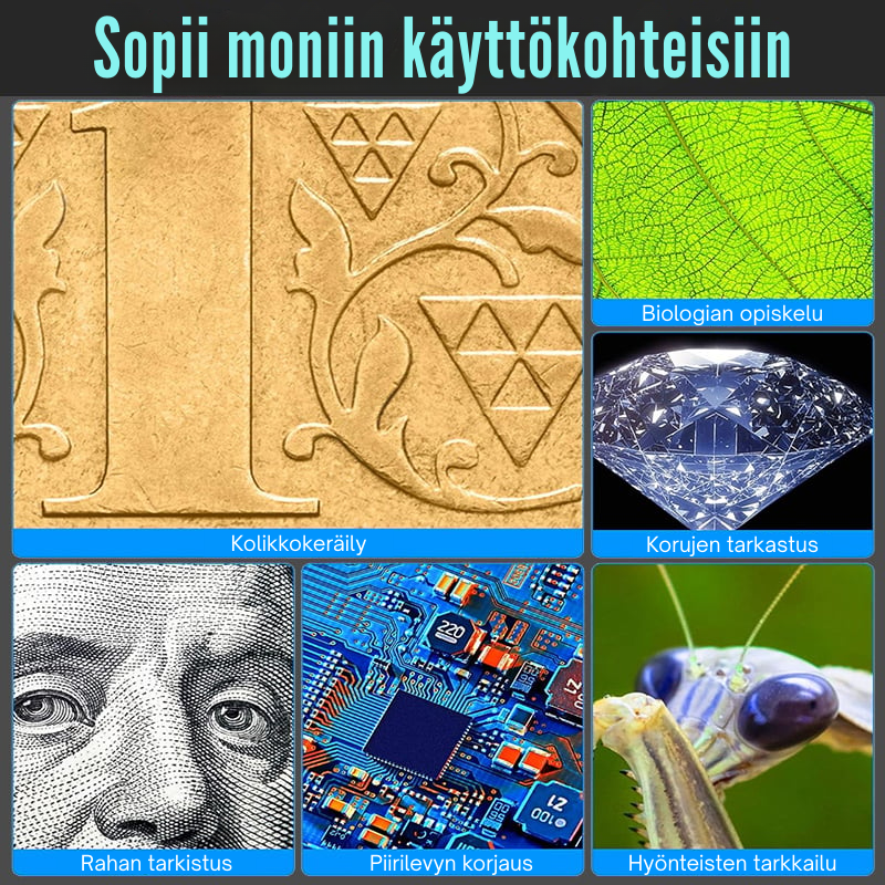 PocketZoomer™ | Digitaalinen HD-mikroskooppi