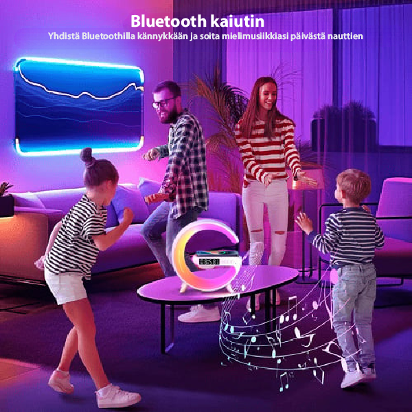 GlowTunes Smart Lamp - Monikäyttöinen Bluetooth-kaiutin