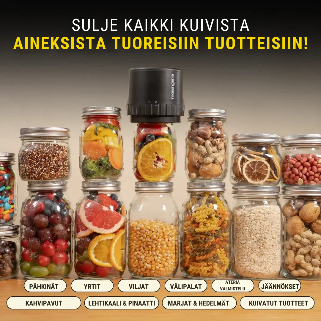 PerfectSeal™ Mason Genie – Tiivistäminen tehty helpoksi!