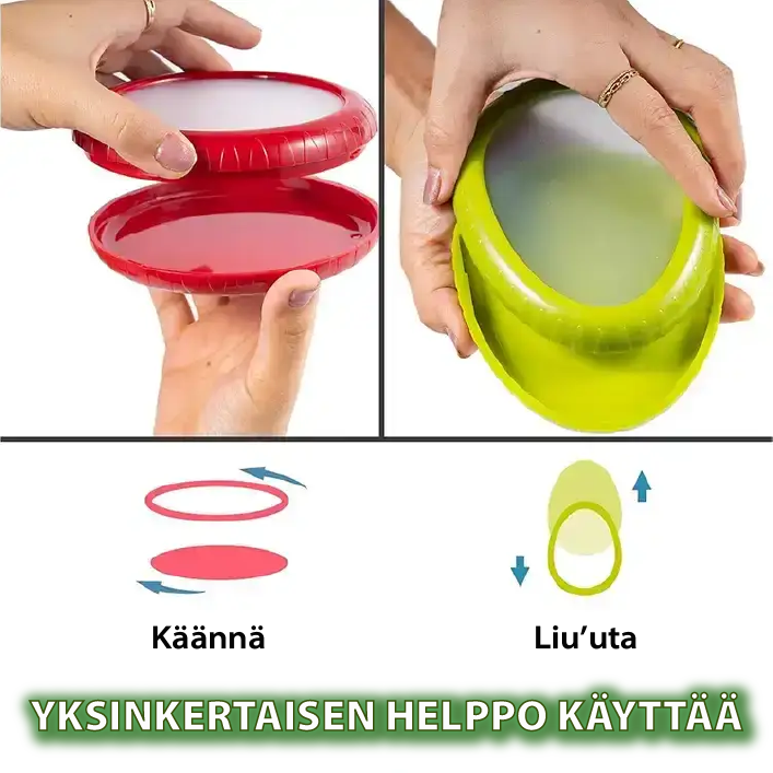 Uudelleenkäytettävät silikoniset venytyskapselit
