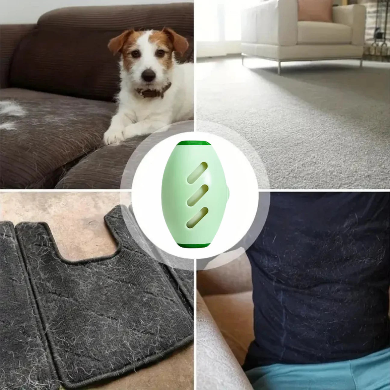 FluffOff™ – Uudelleenkäytettävä karvan- ja nukankerääjä vaatteille ja pinnoille