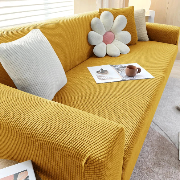 Tyylikäs sohvan suojus – SafeSofa™ liukumaton jacquard-päällinen