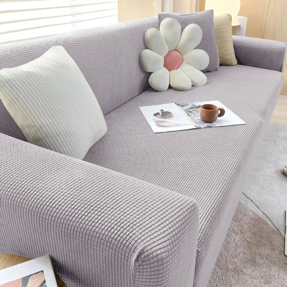 Tyylikäs sohvan suojus – SafeSofa™ liukumaton jacquard-päällinen