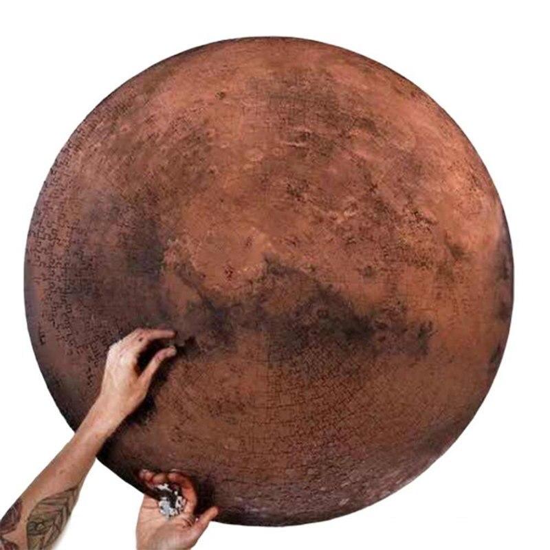 LuxHome Pyöreä Palapeli – 1000 Palaa | Kuu, Mars, Venus & Maa | 68 cm Halkaisija
