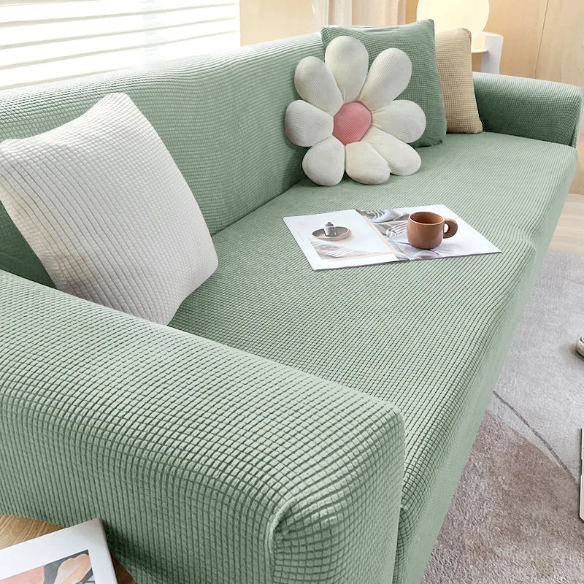 Tyylikäs sohvan suojus – SafeSofa™ liukumaton jacquard-päällinen