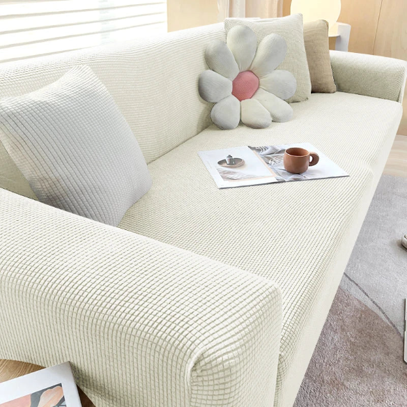 Tyylikäs sohvan suojus – SafeSofa™ liukumaton jacquard-päällinen
