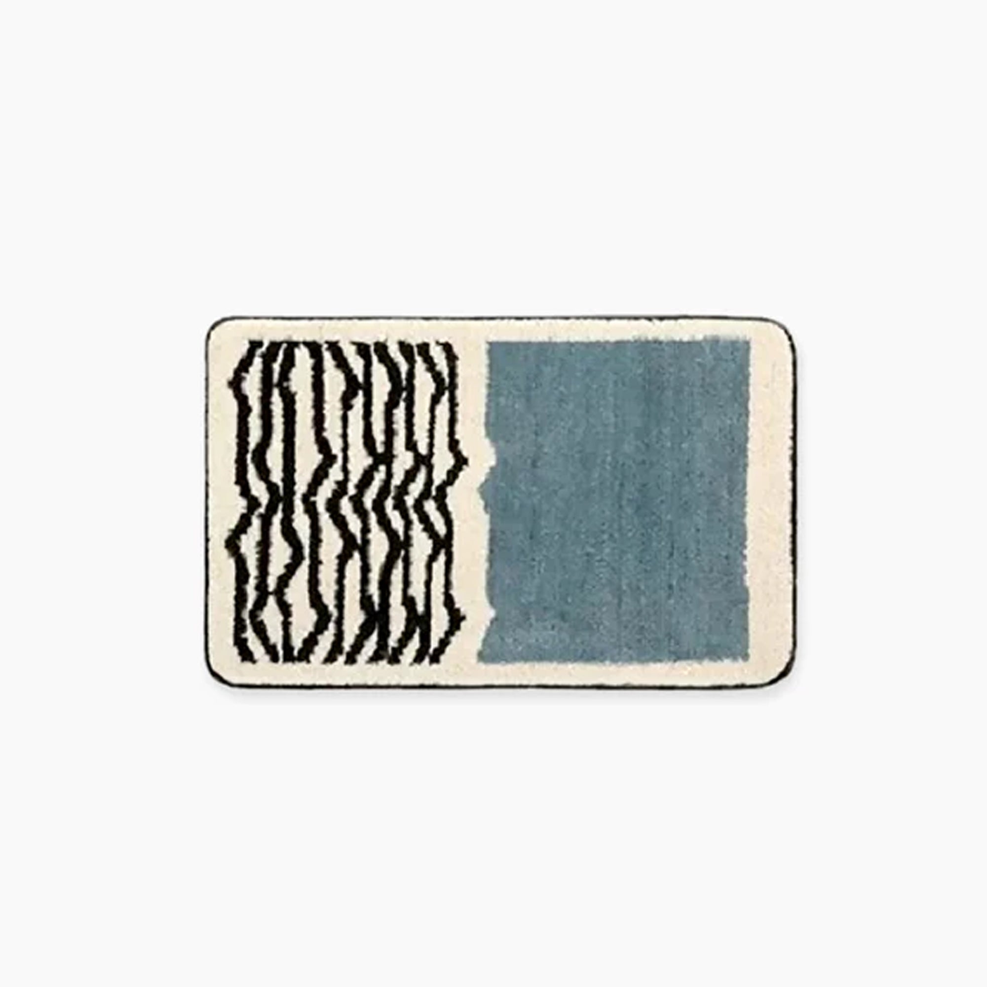 Luxury Handmade Bath Mat with Abstract Design for Stylish Bathrooms