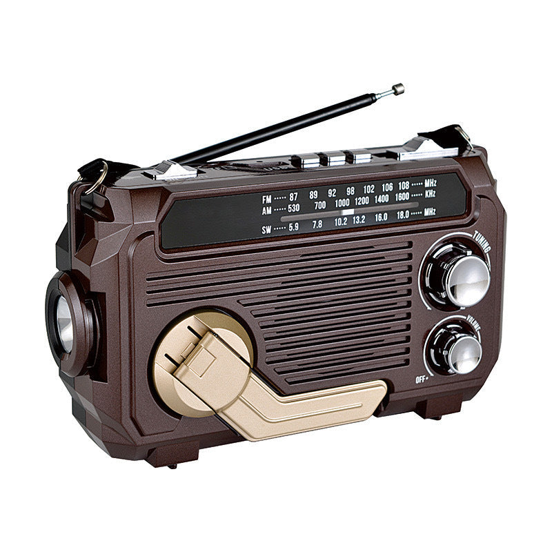 Monitoiminen aurinkokäyttöinen radio