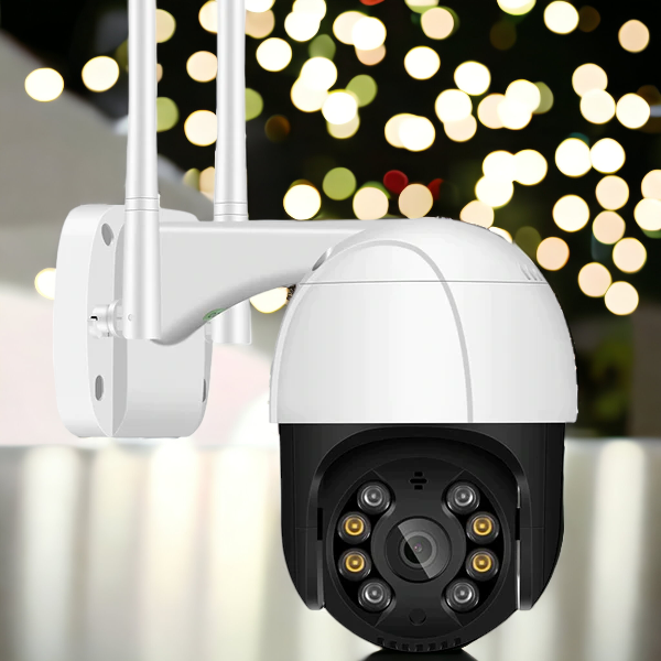 Ulkokäyttöön tarkoitettu IP-kamera | Full HD 1080P | Pan/Tilt | Yönäkö | Liikkeentunnistus | Vedenkestävä (IP66) | WiFi & LAN | SecuFirst-sovellus