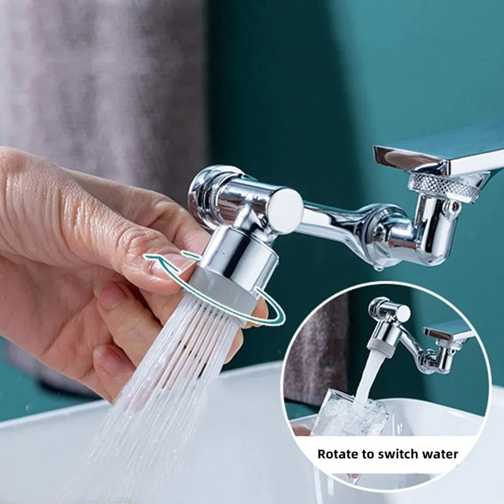 RowFaucet 1080° Kääntyvä Hanasuutin – Joustava ja Käytännöllinen Keittiöratkaisu