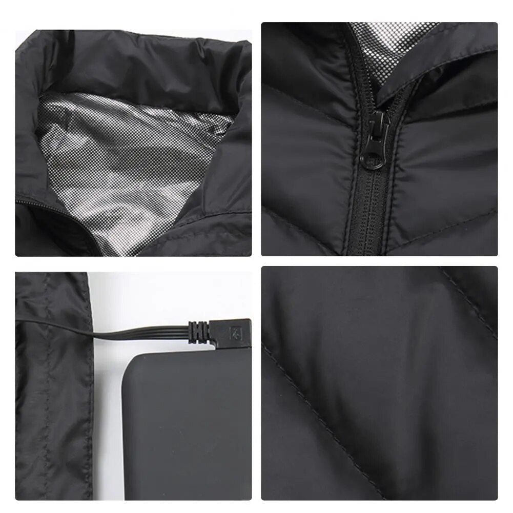 Icone™ BodyWarmer Älykäs Lämmitettävä Liivi – USB-ladattava ja 3-lämpötila-asetusta