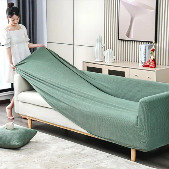 Tyylikäs sohvan suojus – SafeSofa™ liukumaton jacquard-päällinen