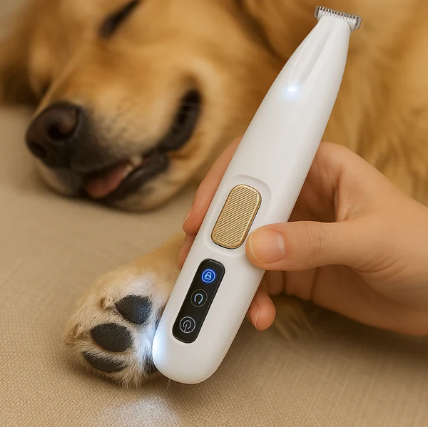 TrimPaw Pro™ Hiljainen Tassutrimmeri – Turvallinen ja Stressitön Trimmaus Kotona