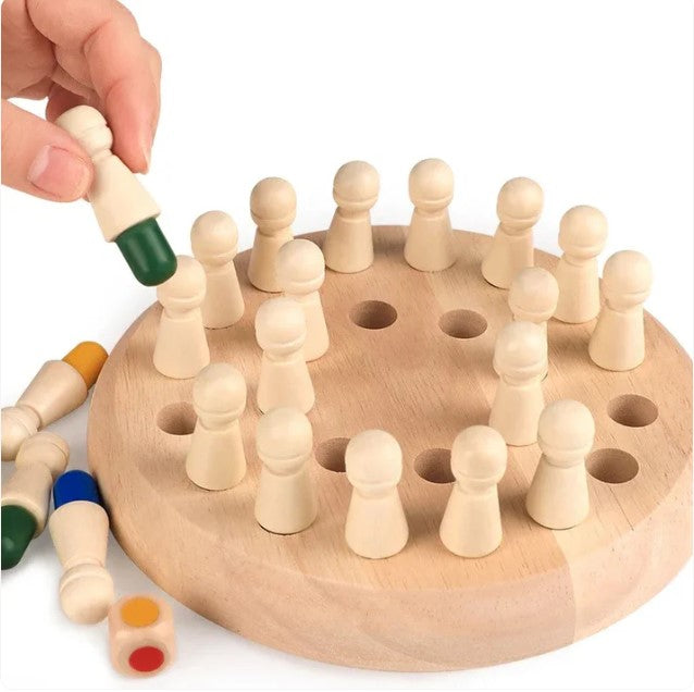 Wooden Memory Match Stick Chess™ – Klassinen muistipeli koko perheelle