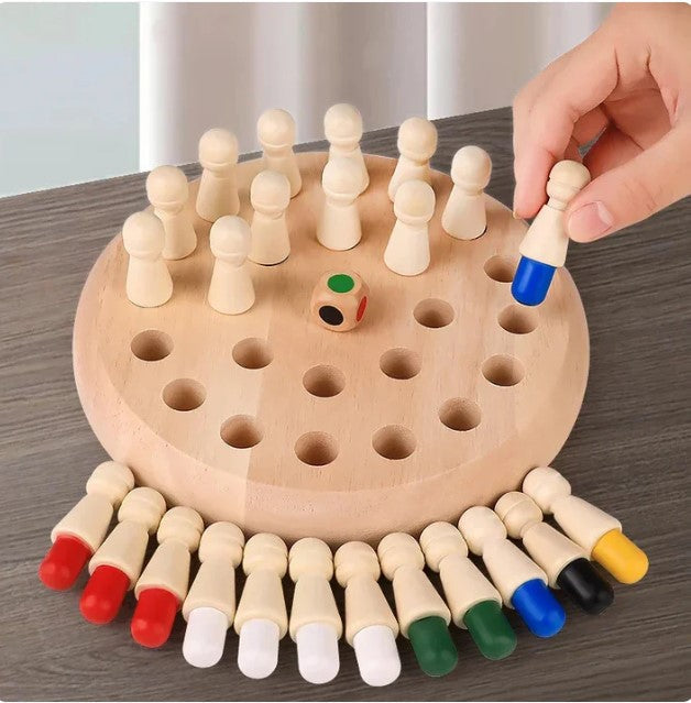 Wooden Memory Match Stick Chess™ – Klassinen muistipeli koko perheelle