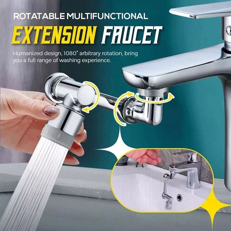 RowFaucet 1080° Kääntyvä Hanasuutin – Joustava ja Käytännöllinen Keittiöratkaisu