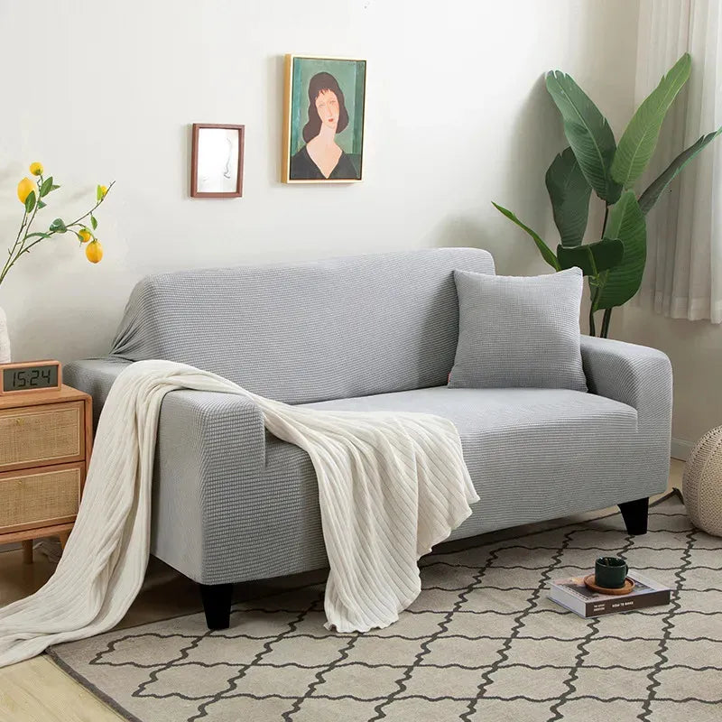 Tyylikäs sohvan suojus – SafeSofa™ liukumaton jacquard-päällinen