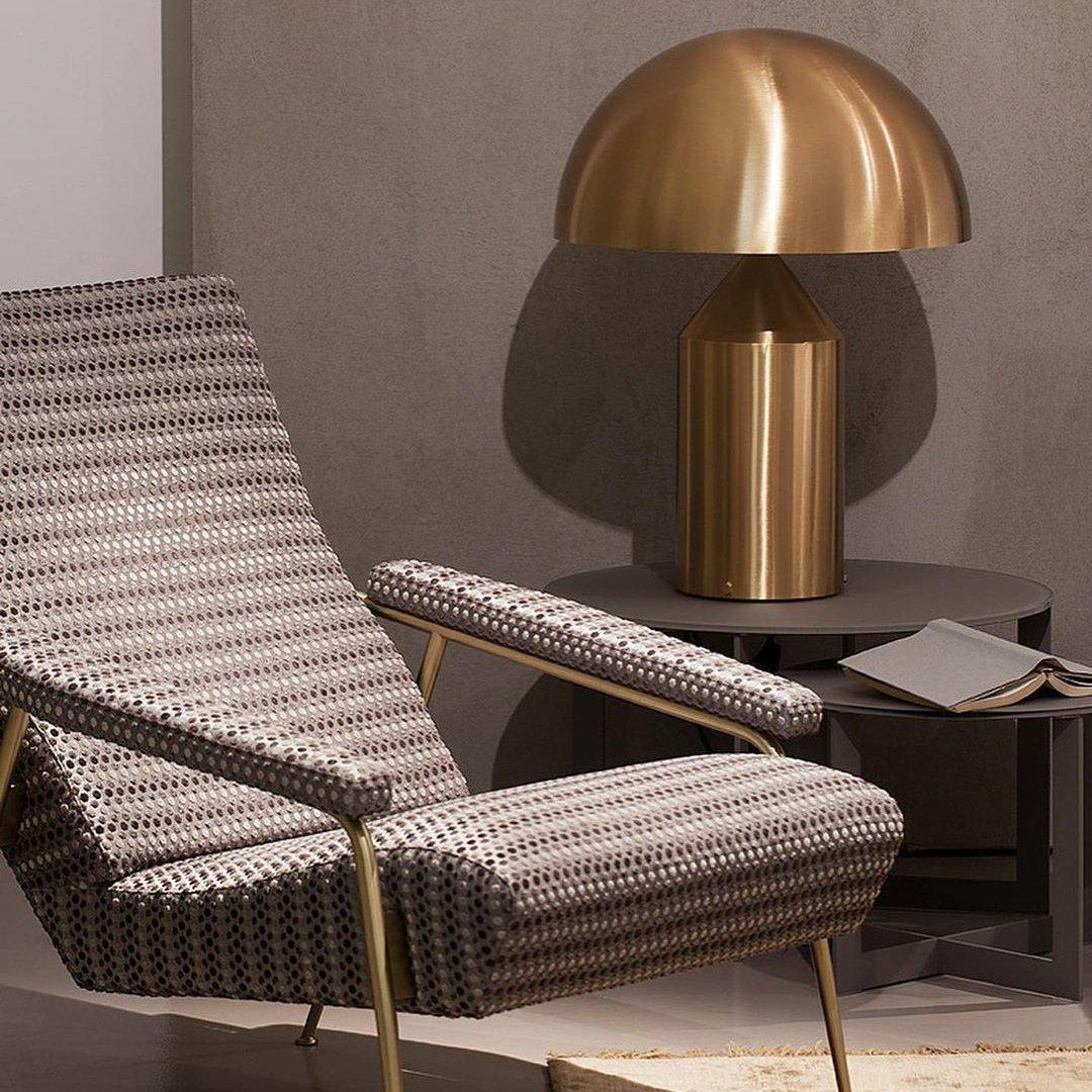 Metal LED Table Lamp – Modern Geometric Design