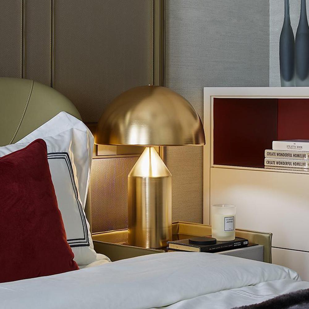 Metal LED Table Lamp – Modern Geometric Design