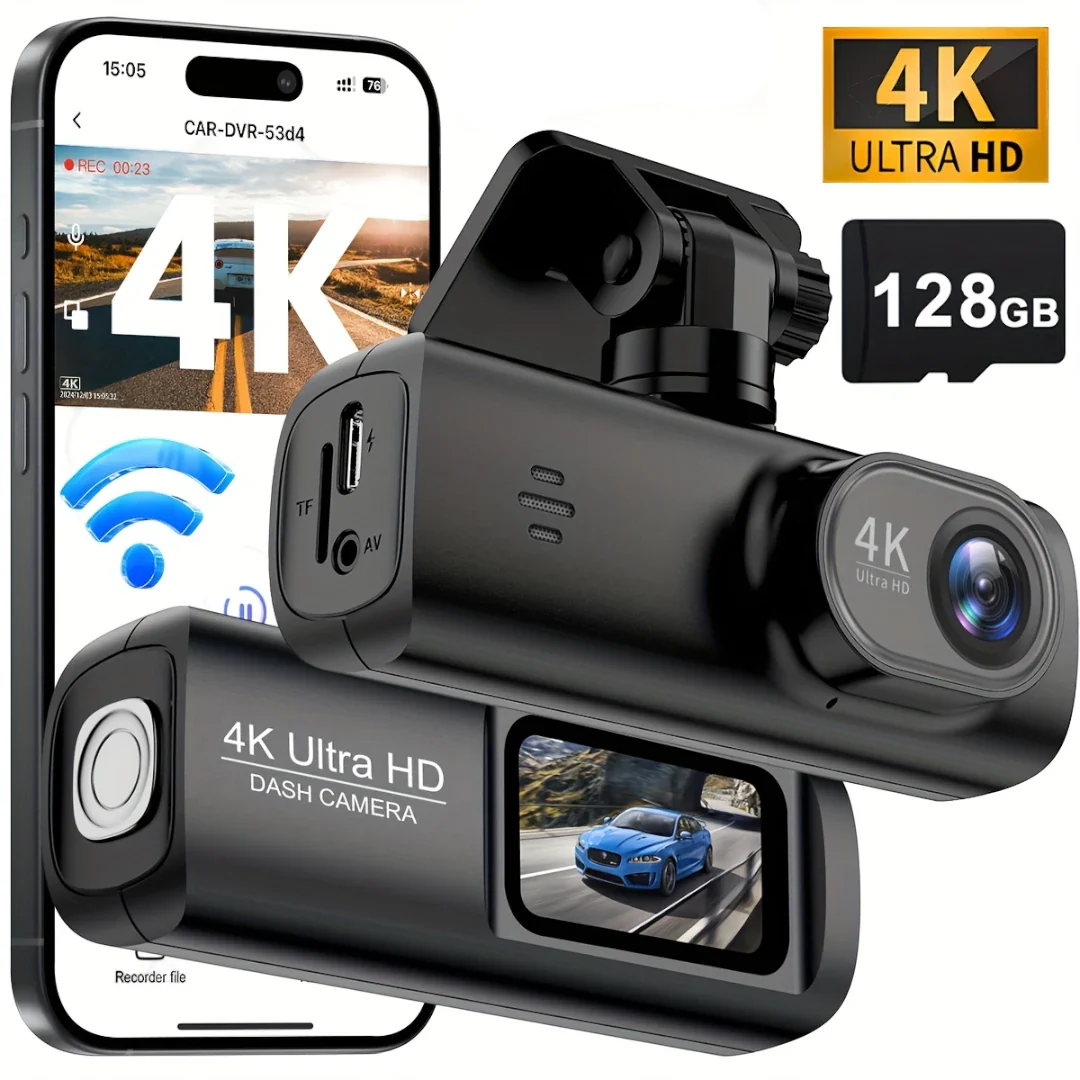 Auton Kojelautakamera 4K UHD Laajakulma Yönäköllä