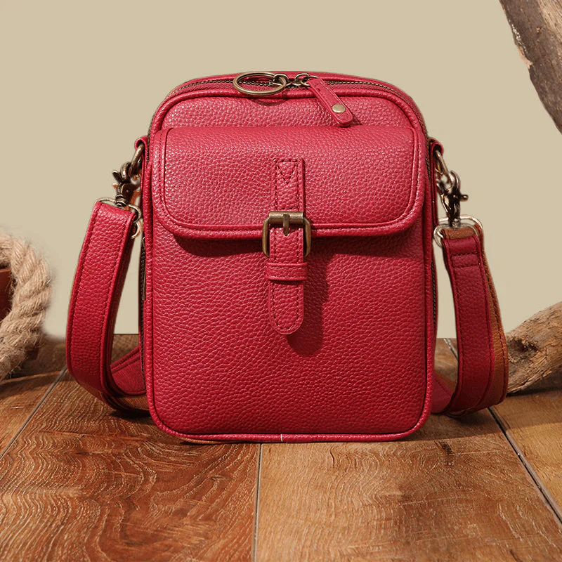 Crossbody Leather Bag 'Vienna'™ – Ajaton Tyyli ja Arjen Toimivuus