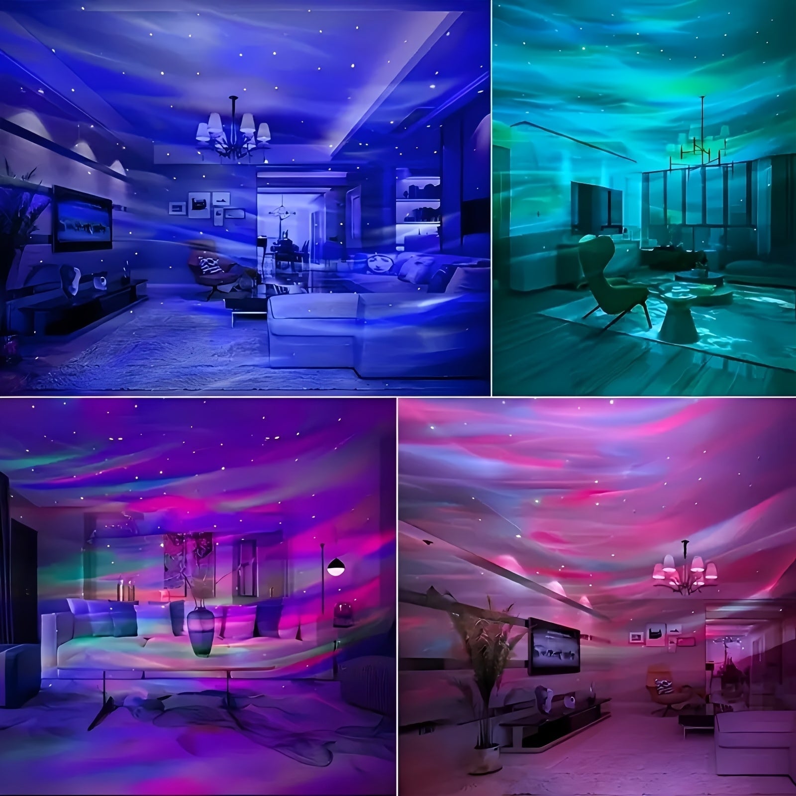LED Tähtiprojektori Kaukosäätimellä RGB Valo