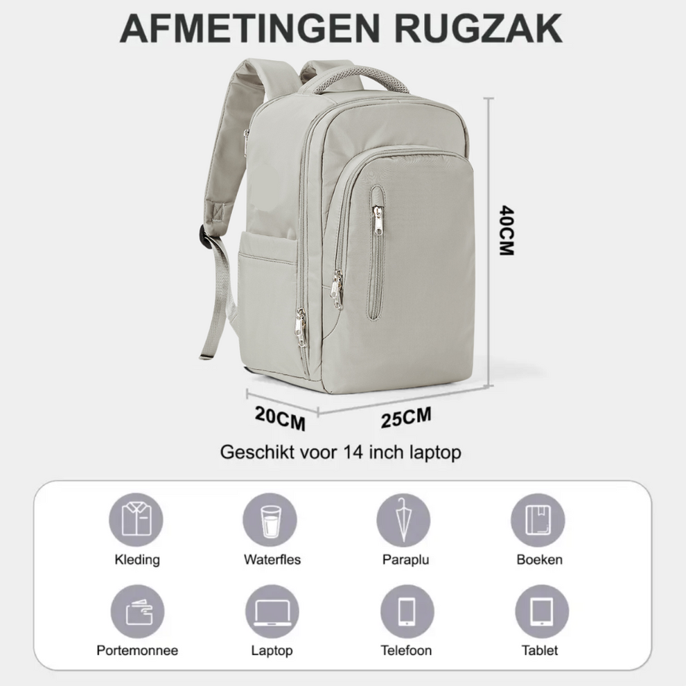 The perfect backpack for the cabin of Ryanair, Easyjet and other low cost carriers!